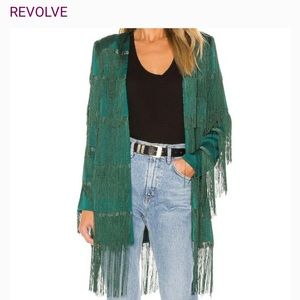 House of Harlow x Revolve 1960 NWOT Ramsey Fringe jacket
